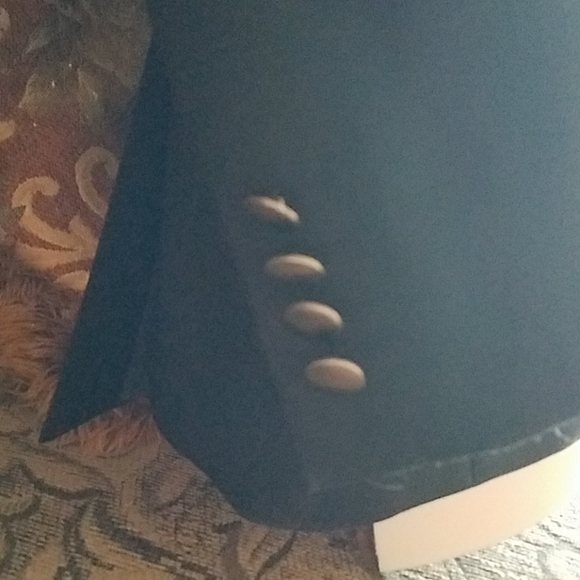 Classic black wool suit coat blazer - Picture 10 of 11